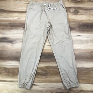 The Stronghold Joggers Mens Medium Gorpcore Cotton Relaxed Straight Khaki Tan